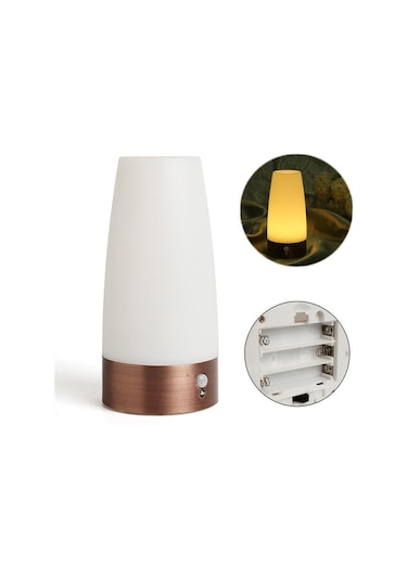 Dofolink Dairesel Hareket Sensörlü Led Lambası - Yatak Odası Gece Lambası, Bar Ambiyans Işığı, Sürekli/algılama Modu, 3aaa Pil Beslemeli Pil Yok Diğer