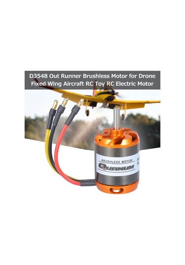 Aubyhe Uçak Modeli Sabit Kanatlı Bldc Motoru D3548 900kv 11.1-18.5v 70a Çelik Bakır