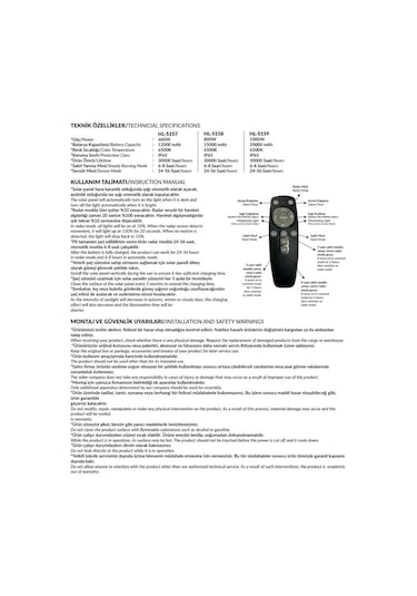 Hero 600w Güneş Enerjili Solar Bahçe Çevre Sokak Lambası