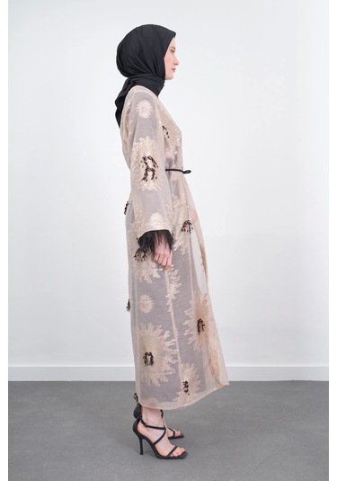Pureva Kimono Takım 3'lü - Bej