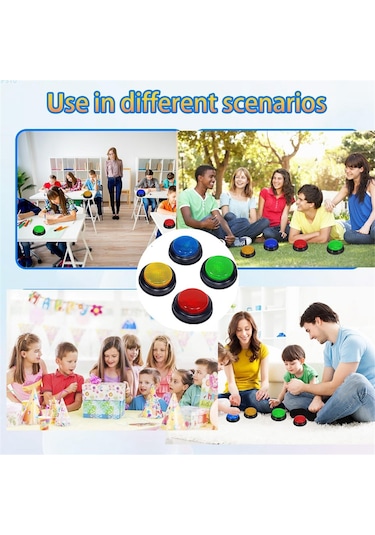 Anjiexun Sınıflar İçin, Işıklı Ve Sesli Oyun Zilleri Oyunlar İçin Harika