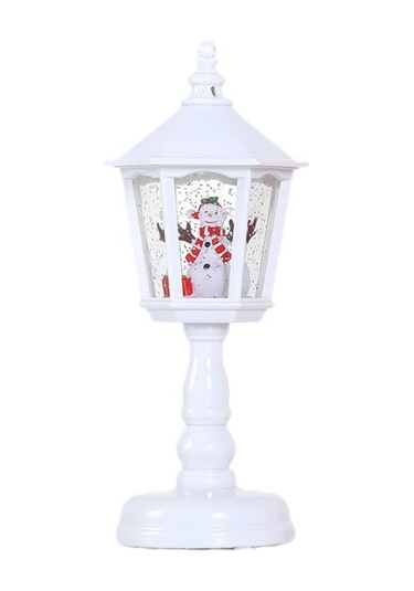 Skycity 21cm Pvc Noel Santa Figürlü Işıklı Lamba - Usb/3xaaa Pil İle Ev Dekorasyonu Noel Aletleri Beyaz