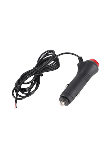 Geeroyoo Araç Sigara Çakmak Plugı 1.5m Kablolu, Anahtar Tuşlu, Kırmızı Led Gösterge, 10a Sigorta İle Aşırı Yük Koruma, 12v/60w