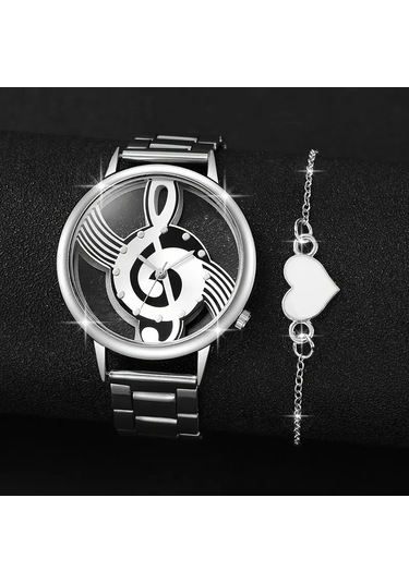 Nota Sol Anahtarlı Kol Saati Bileklik Hediyeli