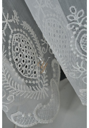 2415 Etek Tül Perde V-fikse Ekru