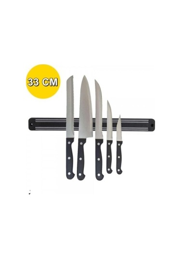 İsgstore Mıknatıslı Bıçak Askısı Kepçe Tutucu Bıçak Tutucu Mıknatıs Askılığı 33 Cm Çok Renkli