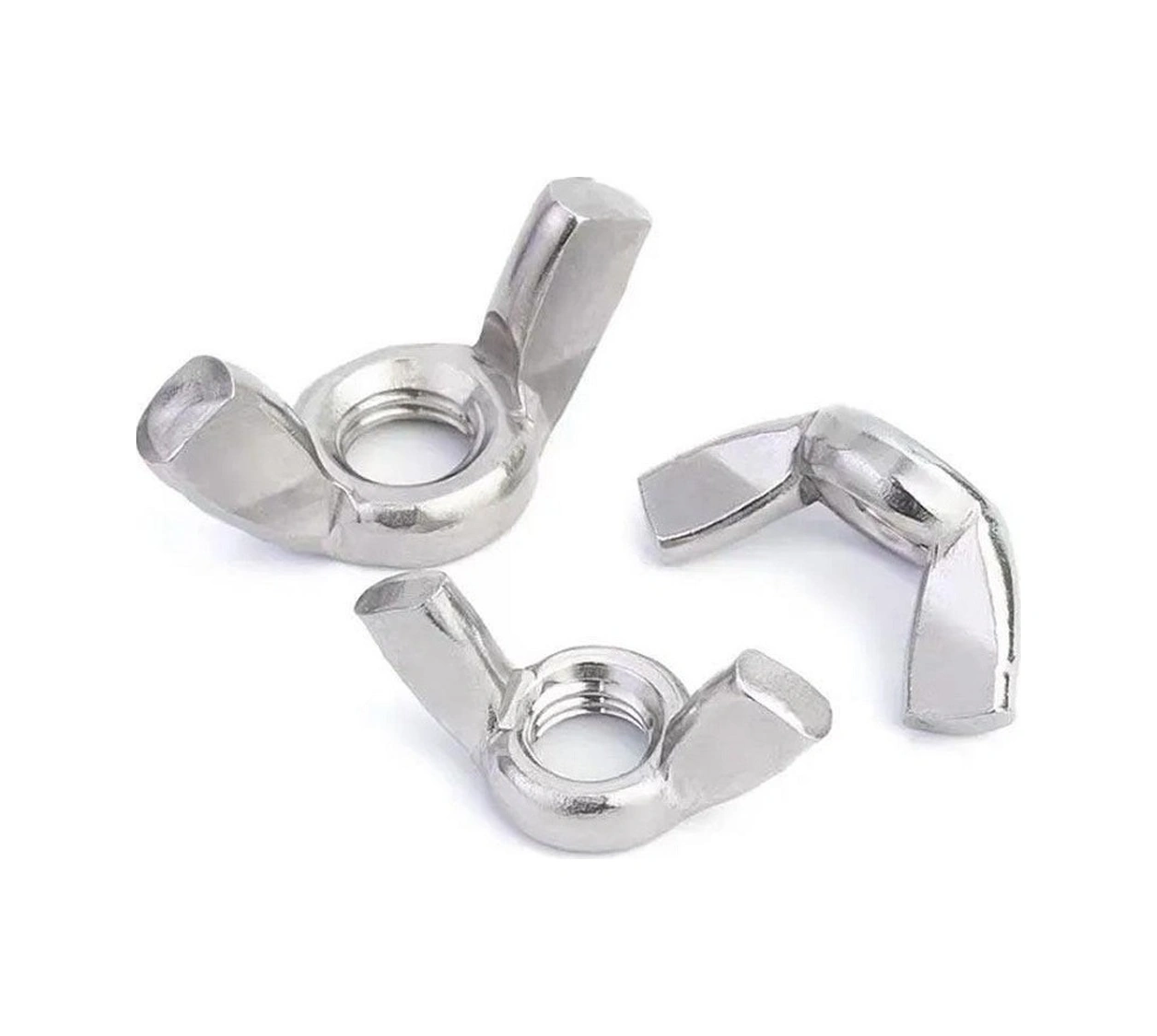 Kelebek Somun M12 Mm - 10 Adet İnox Galvaniz Kaplama Dın 315 A2 -