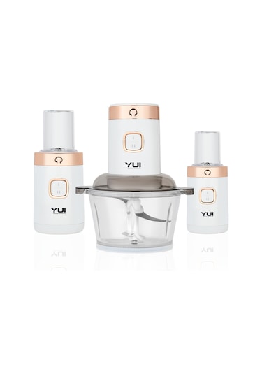 Yui M-2001 300 W 3'ü 1 Arada Blender Seti