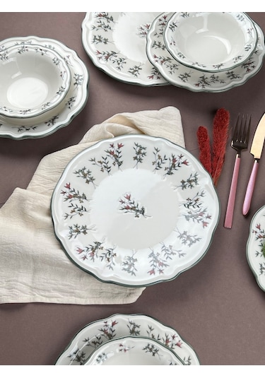 Porser Terra Yemek Takımı 6 Kişilik 24 Parça Fly24ykprs1057 Çok Renkli