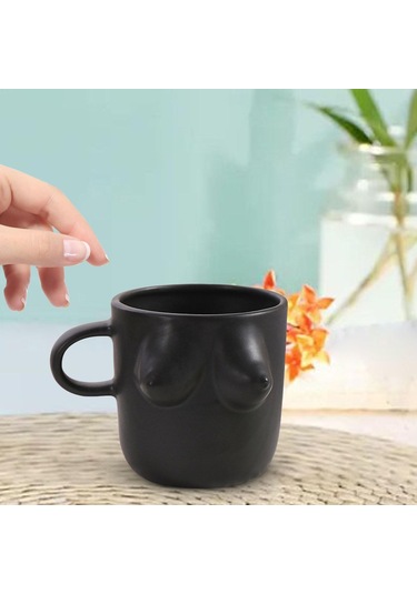 Suntek Kadın Vücut Sanatı Seramik Su Bardağı 300 Ml Su