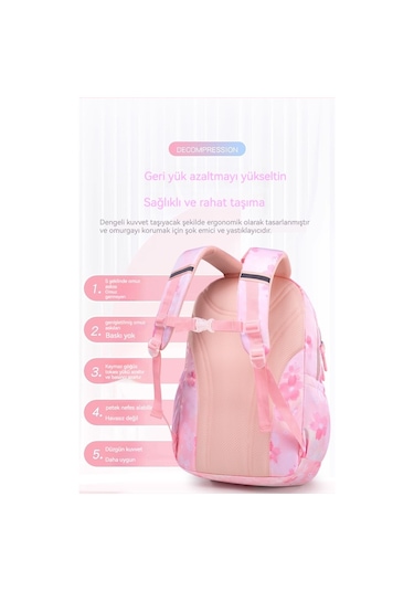 Kuromi Çocuk Okul Çantası Ekose Okul Çantası Büyük-mor 02-65-956 Mor