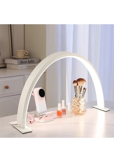 Fastbuy Dream011 Pembe Yılanaşık Tasarım Manikür Pedikür Lambası, Gölge Bırakmayan, Masaüstü, Pembe Ay Aydınlatma Pembe