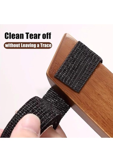 Geeroyoo 30 Parça Evrensel Sandalye Ayak Koruyucu, Kendinden Yapışkanlı Mobilya Koruyucu, Gürültü Azaltıcı, Siyah Siyah