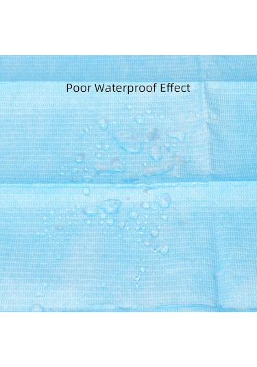 Hombey Tek Kullandım 3 Katlı Su Geçirmez Yemek Mandalı - Pe Filtre & Emici Kutuplu Kağıt, 10 Adet