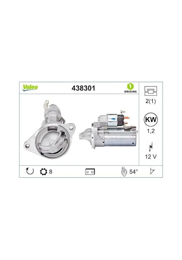 Valeo 438301 Mars Motoru 1776538 Cv6t11000aa Cv6t11000ab