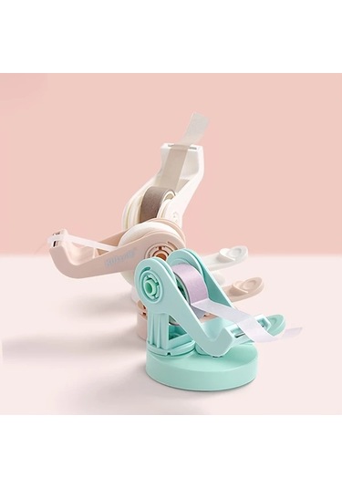 Sinuoshop Beyaz Plastik Bant Tutucu Ve Kesici Ofis Malzemesi Diğer