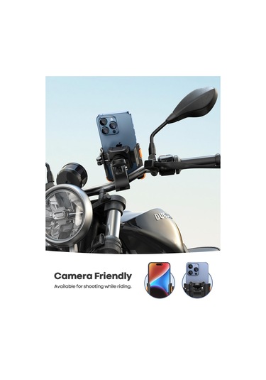 Lamicall Motosiklet Ve Bisiklet Telefon Tutucu Kolay Sök Tak Bp09o