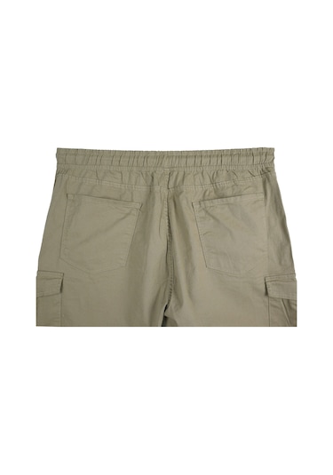 Kargo Cepli 100 Kilo-180 Kilo Arası Için Uygun Erkek Büyük Beden Gabardin Pantolon Bej