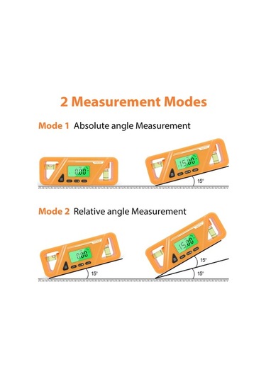 Novahub Dijital Açı Ölçer - Manyetik, Lcd Ekranlı, 360 Ölçüm - Hızlı Ve Hassas