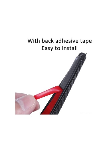 Jeehugo 1.28m Universal Araba Arka Kanat Spoiler, Karbon Fiber Desenli, Kauçuk Malzeme, Kolay Kurulum, Tüm Modeller İçin Uygun