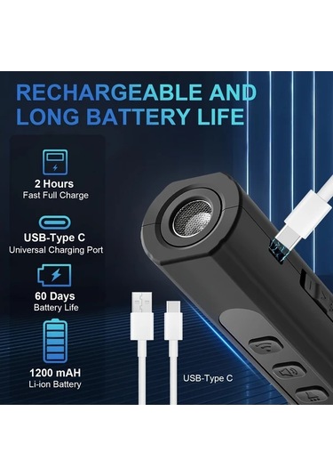 Willowhaven Ses Dalgası Teknolojili 3 Seviyeli Köpek Kovucu Led Fenerli Siyah