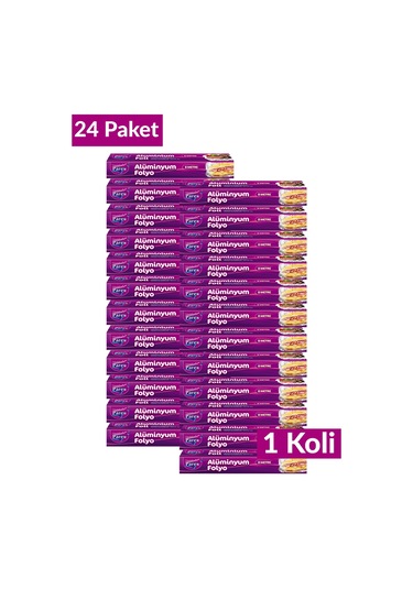 Alüminyum Folyo 8 Mt 24 Paket 1 Koli