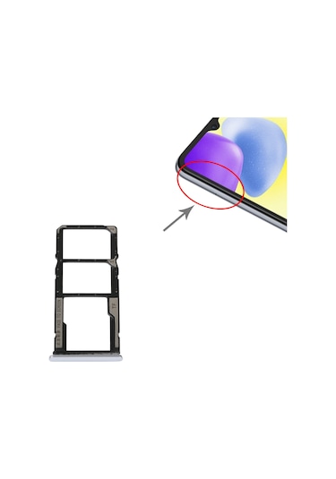 Sım Kart Tepsisi Sım Kart Tepsisi Xiaomi Redmi 10a İçin Micro Sd Kart Tepsisi Gümüş 1 Adet