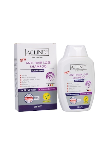 Aclind Hair Loss Kadınlar İçin Şampuan 300 ML
