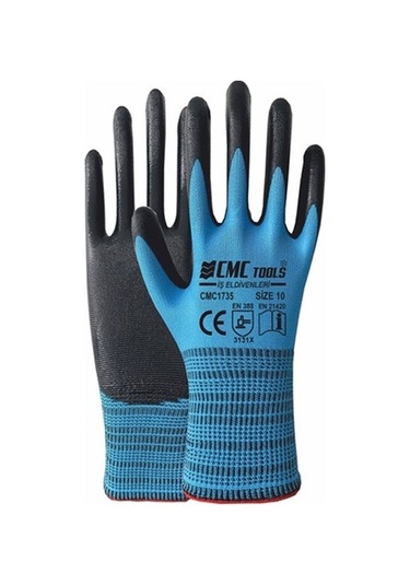 Cmc Eldiven 10 Numara 1/2 Mavi Cmc1735 12 Adet
