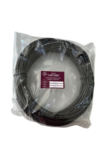 Gerçek Deri Yuvarlak Deri Sırım 20 Metre Siyah 4 Mm