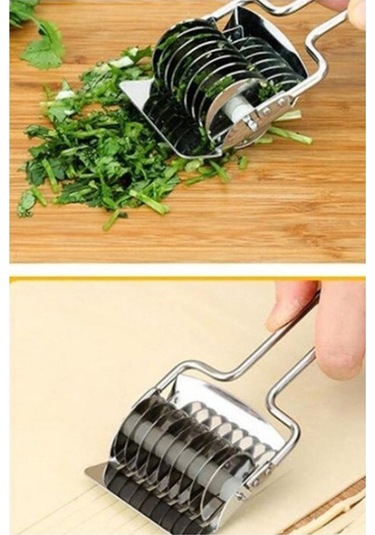 Paslanmaz Çelik Hamur Kesme Aparatı Metal Saplı