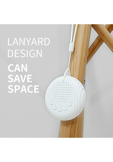 Lemestar Q3 Bebek Uyku Aleti - Zamanlayıcı, Ses Ayarı Ve Otomatik Gürültü Algılama İle Taşınabilir Usb Şarjlı Beyaz Beyaz