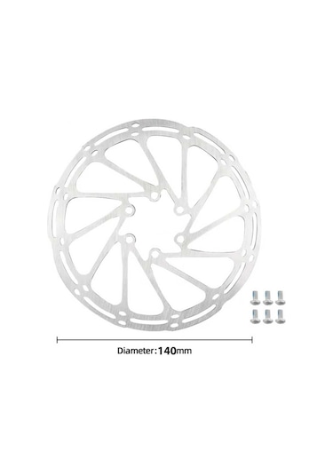 Wake 140mm Wk-rt01/rt530 Tekli Kutulu 6 Vidalı Disc Rotoru