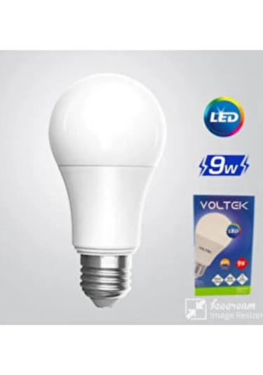 Led Ampul Voltek 9w Beyaz Işık Tekli Beyaz Işık E27 Led Ampul 9 Watt Yok