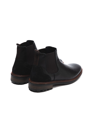 Bot Erkek 1124 005 Wk-john May Orkut Suede Black Siyah