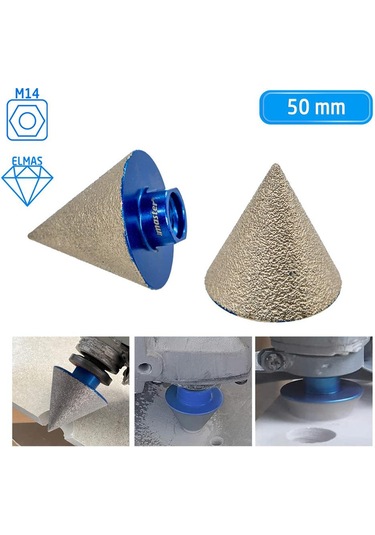 Master 530921 M14 Elmas Konik Panç Granit Mermer Delme Taşlama 50 Mm