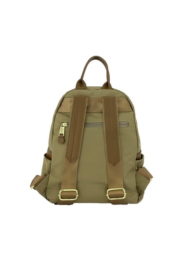 Bolsas Saten Kumaş Kadın Sırt Çanta Bej 1048 Bej