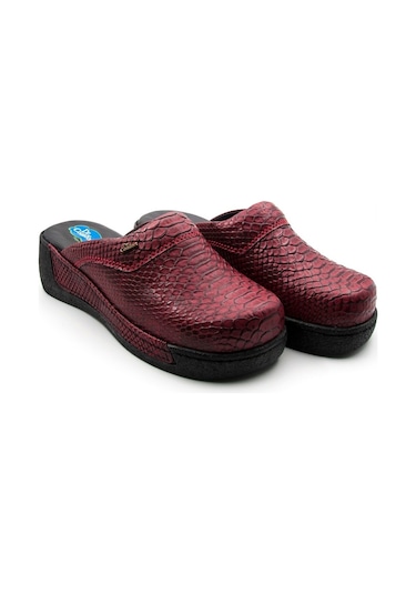 Dr.Comfort Ortopedik Deri Hemşire Sabo Terlik Dr.600 Bordo-Bordo