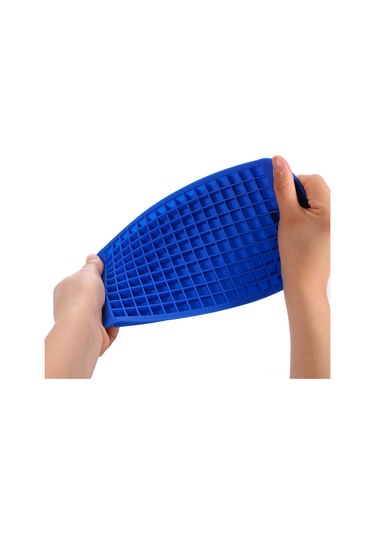 Padalink Gıda Kalitesi Silikon Buz Kabi, 160 Küçük Izgara, Hızlı Dondurma, Blender Uyumlu, Çocuklar İçin Güvenli, Mutfak Buzlayıcı Aleti Mavi Çok Renkli