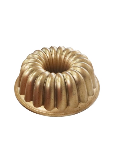 Serenk Fun Cooking Arya Alüminyum Döküm Granit Kaplama Kek Kalıbı 25 Cm Sarı