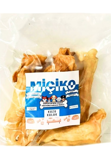 Zengin Kolajen Ve Proteinli Kuzu Kulak Köpek Ödülü 80gr