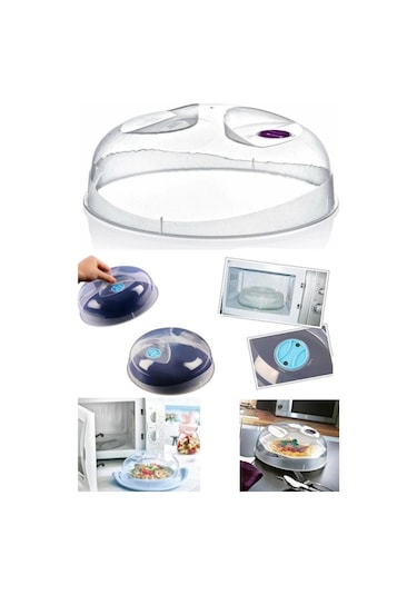 Mikrodalga Fırın Içi Sıçrama Önleyici Plastik Fırın Koruma Kapağı Çok Renkli