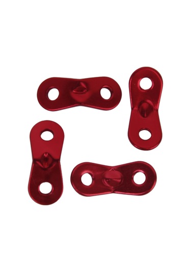 Homyl 10 Adet 5mm Alaşım Kilit Halat Gerdiriciler Kırmızı Kırmızı