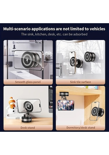 Motion003 D1w Kalay Yükseltilmiş Kablosuz Şarj Araba Telefon Tutucu Vakum Manyetik Emme Kupa D1w Kalay