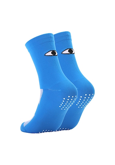 Mavi Su Erkek Kadın Orta Bidon Hareket Çorapları Aşınmaya Dayanıklı Sürüş Bisiklet Koşu Mavi
