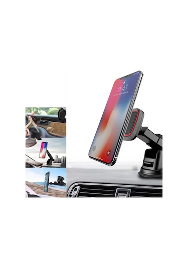 Telefon Tutacağı 360 Uzayan Vantuzlu Güçlü Mıknatıslı Araba Telefon Tutucu Araç İçi Tutacak Üniversal 1 Adet