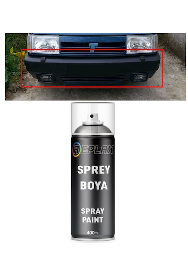 Mat Siyah Dış Plastik Aksam - Plastik Tampon Boyası 400 Ml.