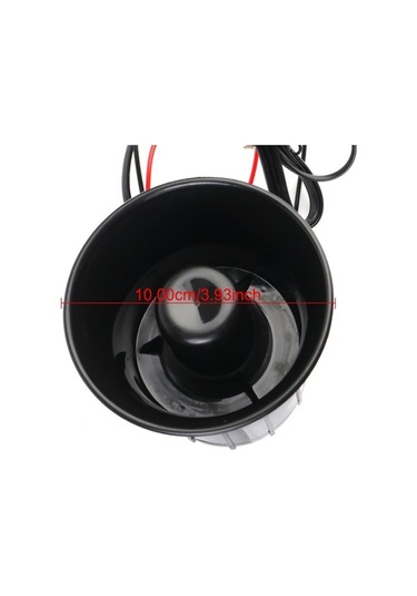 Pazly 6 Ton 120db Araba Alarm Megafon, Havalı Korna, 12v Araçlar İçin 6 Siren Sesli, Yüksek Kaliteli Abs Plastik, Çok Fonksiyonlu