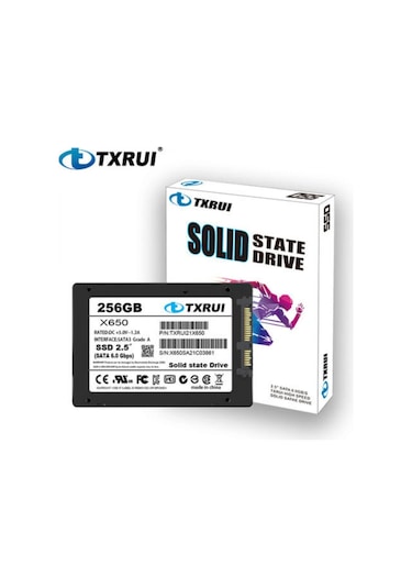 Txruı X650 256gb Ssd Harddisk 500mb/s 300mb/s 2.5 İnch Sata3