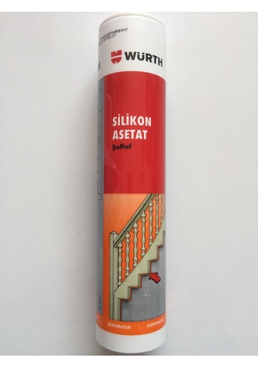 Würth Asetat Silikon Şeffaf Genel Amaçlı 310 Ml Birinci Kalite Şeffaf